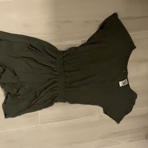 Girls edge green romper